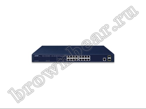 GS-4210-16T2S Управляемый L2/L4 коммутатор Planet 16 портов 10/100/1000Мб/с, 2 слота SFP 100/1000Мб/с фото 2