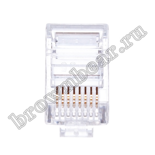 Разъём RJ-45 (8P8C) 3 зубца, вилка под витую пару TPR-8P8C-S3 фото 7