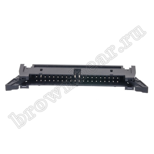 Разъем IDC 2х20 вилка на плату с защелками, шаг 2.54мм SCM-40 фото 3