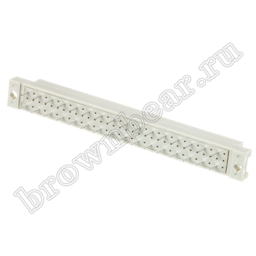 Разъём DIN 41612 32 контакта, розетка, длина контакта 4.0 мм, чётный, 3 ряда фото 2