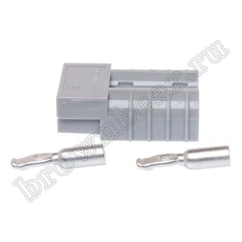 Разъем силовой "Андерсона" для АКБ, 45 А, серый XBMC2S-8-G фото 3