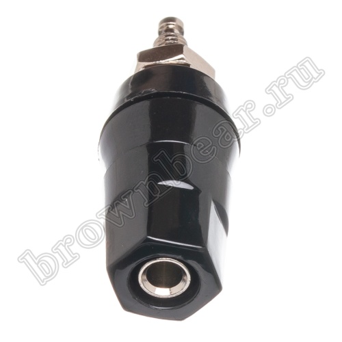 Клемма приборная для разъема Banana, тип 9 (гнездо), черная BP-9B фото 2
