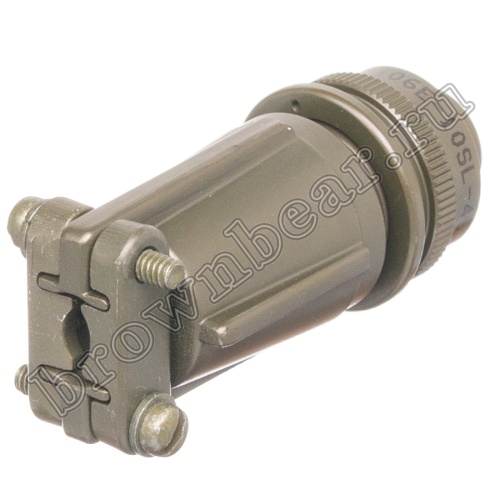 Разъём Amphenol серии MS, 2 контакта, розетка на кабель, тип 10SL, резьбовой MS3106E-10SL-4S фото 7