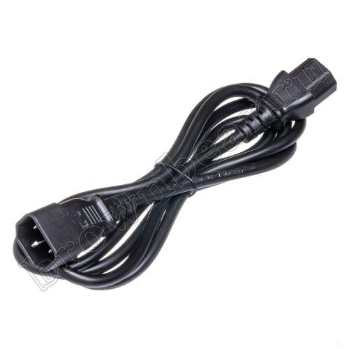 Кабель (шнур) питания 220В IEC320, C13 - C14, ИБП-системный блок, черный, 10А (3x0.75мм²), 1.8 метра