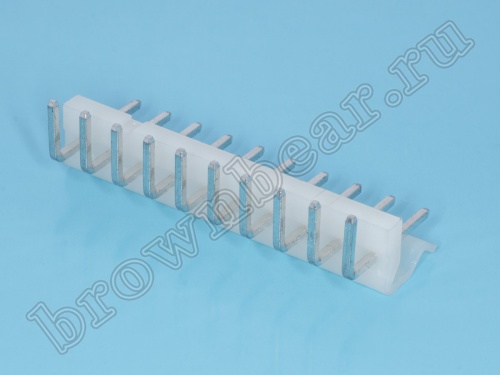 Разъем питания 10 контактов, вилка на плату прямой угол, шаг 5.08 мм MPW-10R фото 3