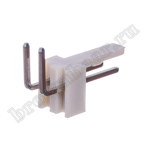 Разъем питания 2 контакта, вилка на плату, прямой угол, шаг 2.54 мм WF-2R фото 5