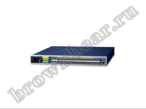 MGSW-28240F Управляемый L3 коммутатор Planet Metro Ethernet 24 слота SFP 100/1000Мб/с,  4 слота SFP+ 10Гб/с, AC+DC резервное питание фото 2