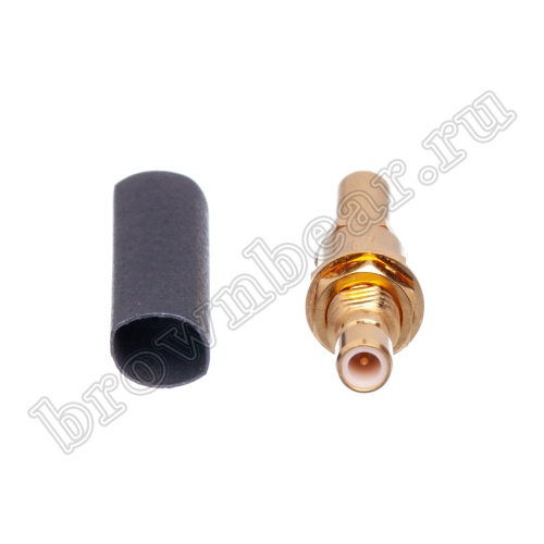 Разъем SMB вилка на кабель RG-174,188,316, обжимной, Amphenol, SMB1421G1-10GT30G-316U-50 SMB-C174P фото 6