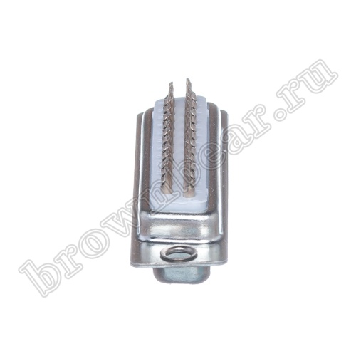 Разъем D-SUB  25 контактов, гнездо на кабель, пайка, тип 2 DB-25F фото 7