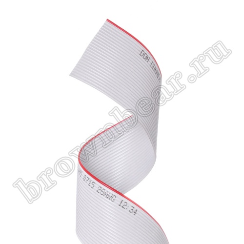 Кабель плоский, шлейф 24 проводникa, шаг 1.27 мм