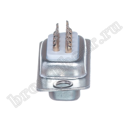 Разъем D-SUB 9 контактов, гнездо на кабель, пайка, тип 2 DB-9F фото 7