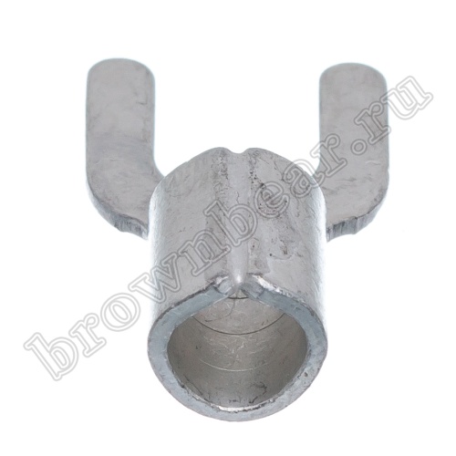 Клемма вилочная обжимная тип "U" 6.4 мм, на провод 10.0 мм², неизолированная, кратно 100шт. TY-8-6 фото 2