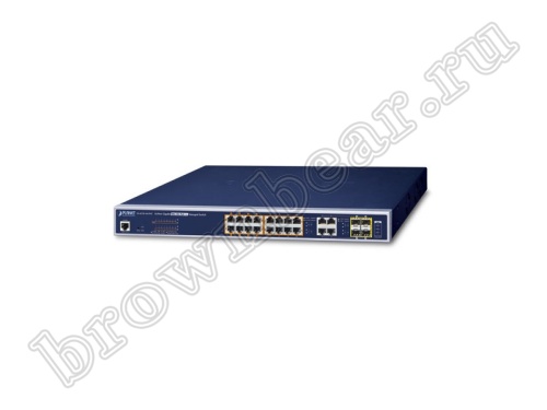 GS-4210-16UP4C Управляемый L2/L4 коммутатор Planet, 16 портов 10/100/1000Мбит/с 802.3bt Ultra PoE 400Ватт, 4 combo порта RJ-45/SFP 100/1000Мбит/с