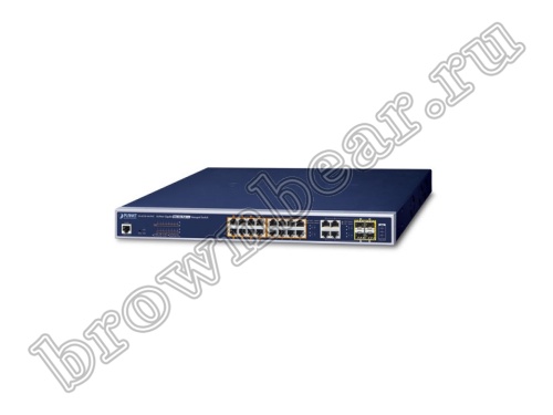 GS-4210-16UP4C Управляемый L2/L4 коммутатор Planet, 16 портов 10/100/1000Мбит/с 802.3bt Ultra PoE 400Ватт, 4 combo порта RJ-45/SFP 100/1000Мбит/с
