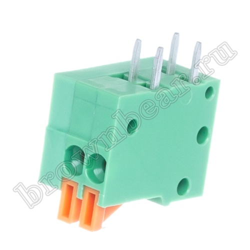 Клеммник нажимной на плату, 3 контакта, 2.54 мм, угловой TB-07AR фото 7