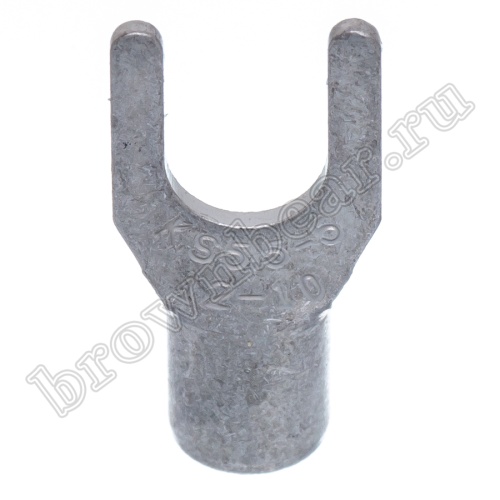 Клемма вилочная обжимная тип "U" 5.3 мм, на провод 4.0 - 6.0 мм², неизолированная, кратно 100шт. TY-5.5-5 фото 4
