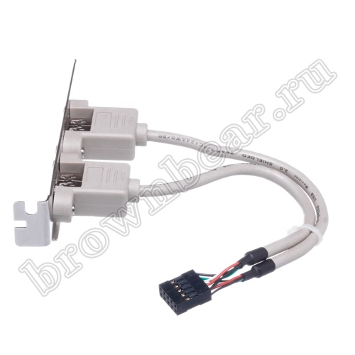 Планка USB, 2 порта тип А - BLD-10 SCUA-22 фото 2