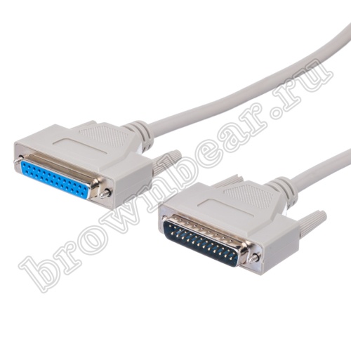 Кабель (шнур) RS-232 DB25M-DB25F, 25 проводов, 1.8 метра фото 2