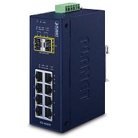 IGS-1020TF Промышленный коммутатор Planet, 8 портов 1Гбит/с, 2 порта SFP 1Гбит/с