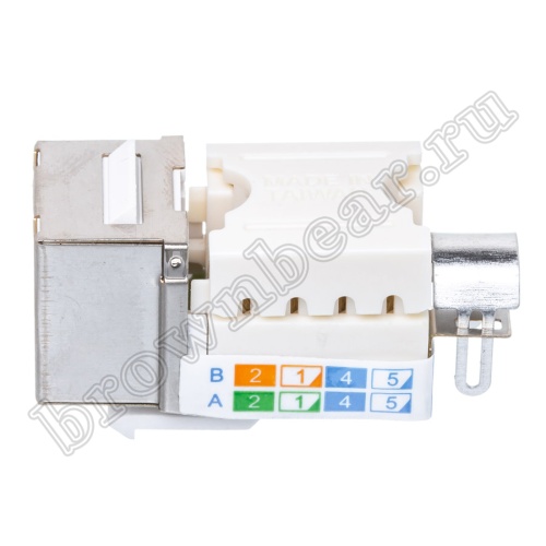 Экранированный коммутационный модуль keystone RJ-45 8P8C кат.5e,  универсальный, PCnet  фото 6