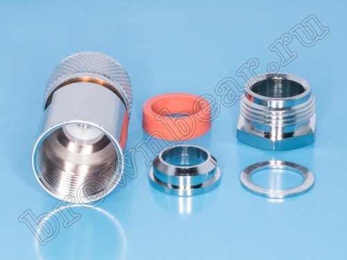 Разъем UHF вилка на кабель, RG-8, пайка UHF-S8P фото 3