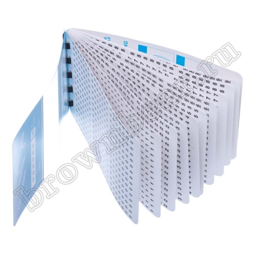 Маркеры самоклеящиеся для проводов, цифры 0-9, блокнот 10 листов фото 2