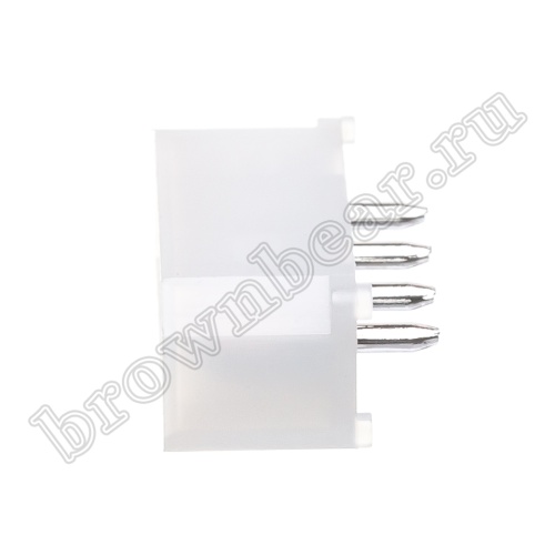 Разъем питания 4 контакта, вилка на плату, к дисководу, шаг 5.08 мм THP-4M фото 3