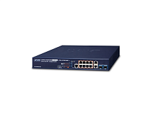 GS-5220-8UP2T2X Управляемый L3 коммутатор Planet 8  портов 10/100/1000Мб/с 802.3 bt POE 95Ватт,  2  порта 10/100/1000Мб/с,  2 слота SFP+ 10Гб/с, 240Вт