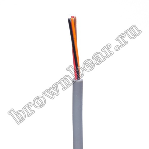 Кабель сигнальный коммуникационный 4 провода, 26AWG, бухта 50м, неэкранированный, серый - фото 2