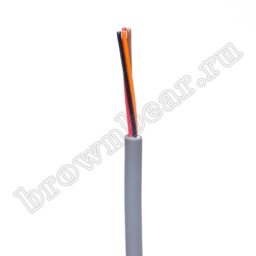 Кабель сигнальный коммуникационный 4 провода, 26AWG, бухта 50м, неэкранированный, серый SIN YU фото 4