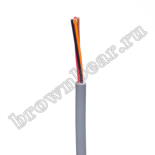 Кабель сигнальный коммуникационный 4 провода, 26AWG, бухта 50м, неэкранированный, серый SIN YU фото 4