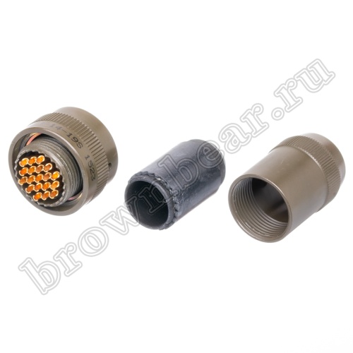 Разъём Amphenol серии 62IN, 19 контактов, розетка на кабель, тип 14, байонетный 62IN-16J-14-19S фото 4