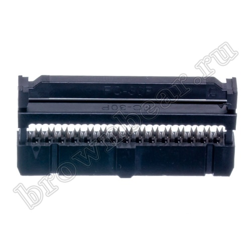 Разъем IDC 2х15 розетка на плоский кабель, шаг 2.54мм IDC-30 фото 6