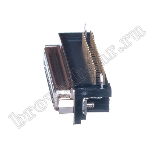 Разъем D-SUB 37 контактов, гнездо на плату, прямой угол  7.2мм DRB-37FA фото 5