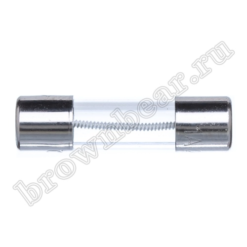 Предохранитель 5х20 мм, цилиндрический, стеклянный, с задержкой, 1А/250В (GSL) фото 4