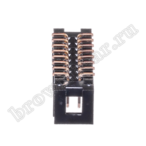 Разъем IDC 2х8 вилка на плату, шаг 2.54мм, поверхностный монтаж BHS-16 фото 7