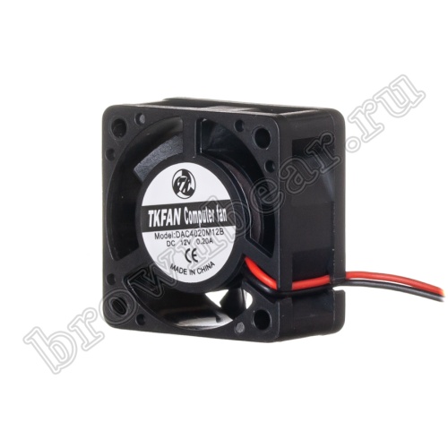 Вентилятор для корпуса 40х40х20, DC 12В, 0.20А, подшипник качения (DAC4020M12B) фото 7