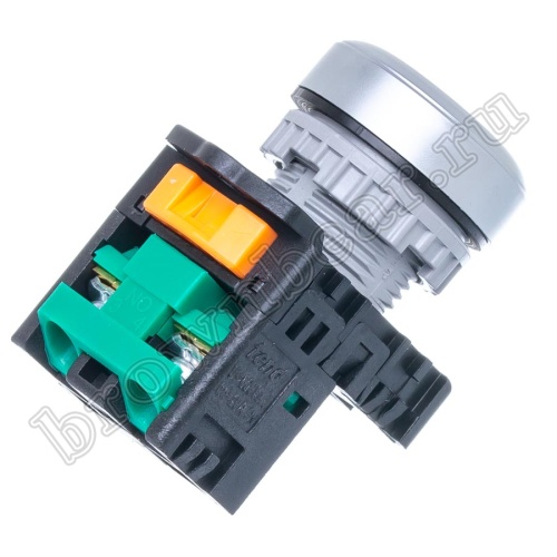 Кнопка управления плоская, без фиксации, d 30 мм, НР, зеленая TN2BFG-1A фото 4