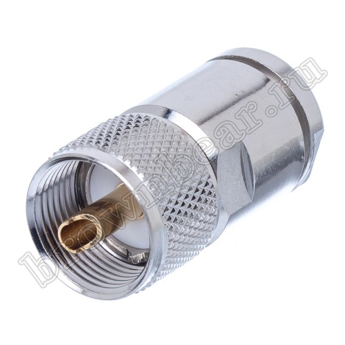 Разъем UHF вилка на кабель, RG-8, пайка UHF-S8P