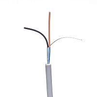 Кабель сигнальный коммуникационный 2 провода, 26AWG, бухта 50м, экранированный, серый SIN YU