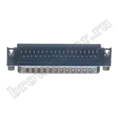 Разъем D-SUB 37 контактов, вилка на плату, прямой угол  7.2мм DRB-37MA фото 5