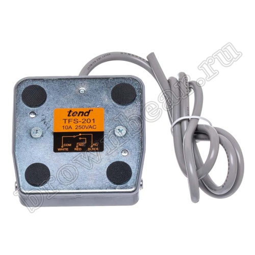 Педаль-переключатель электрическая с проводом (ножная), 83x80x30 мм TFS-201 фото 3