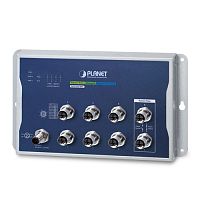 WGS-5225-8MT Промышленный управляемый L2+ настенный коммутатор Planet, 8 портов M12 1Гбит/с