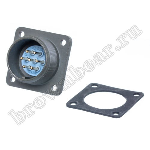 Разъём промышленный круглый MIL-5015 серии MS 7 контактов, вилка на блок