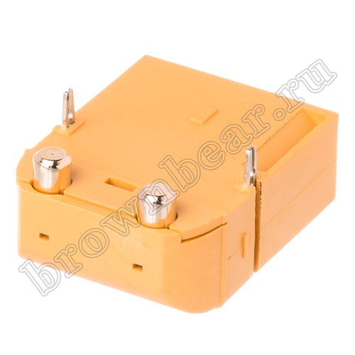 Разъем питания XT90 для АКБ, 2 контакта, штекер на плату угловой XT90PW30-M.G.Y фото 8