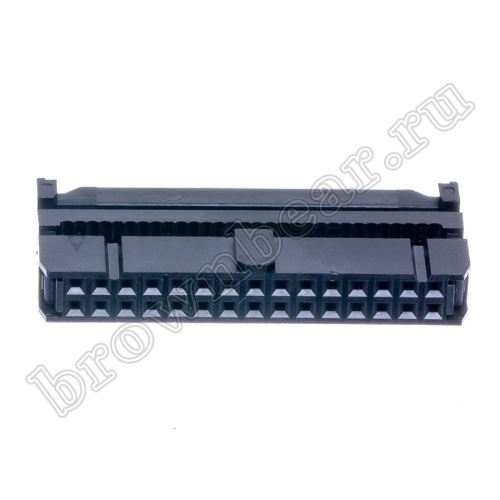 Разъем IDC 2х15 розетка на плоский кабель, шаг 2.54мм IDC-30 фото 2