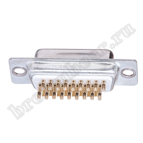 Разъем D-SUB  26 контактов высокой плотности, гнездо на кабель, пайка DHS-26F фото 6