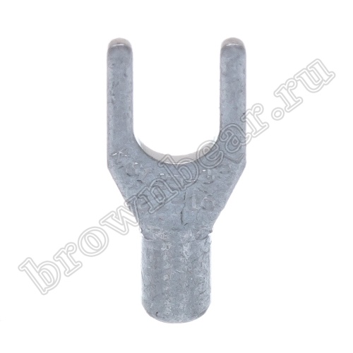 Клемма вилочная обжимная тип "U" 3.7 мм на провод 0.25 - 1.5 мм², неизолированная, кратно 100шт. TY-1.25-3 фото 4