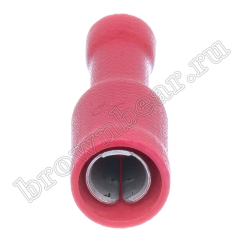 Клемма штекерная обжимная тип "B" 4.0 мм гнездо на провод 0.5 - 1.5 мм², изолированная, кратно 100шт. TBI-1.25-4F фото 5