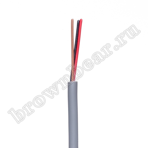 Кабель сигнальный коммуникационный 3 провода, 26AWG, бухта 50м, неэкранированный, серый SIN YU фото 4